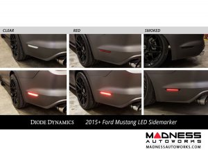 Ford Mustang Side Markers - set of 2 - LED - Smoked